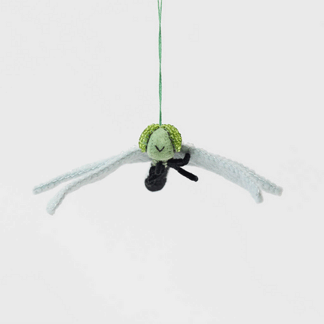 Celebrate the magic of spring with our Dragonfly Ornament, inspired by the graceful Eastern Pondhawk female dragonfly. 