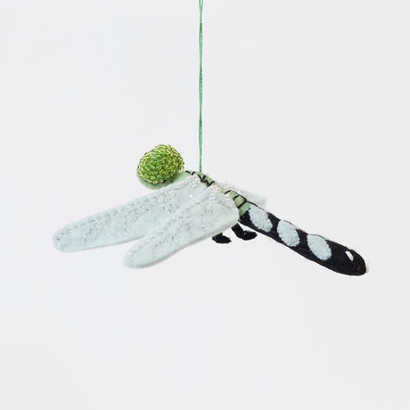 Celebrate the magic of spring with our Dragonfly Ornament, inspired by the graceful Eastern Pondhawk female dragonfly. 