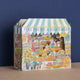 Celebrate the bounty and color of the farmer's market stall with this detailed and whimsical 3D card, illustrated by Emily Sutton. This beautiful die-cut design unfolds into a vibrant three-dimensional display of fresh produce. Peek in to discover a colorful world of painted fruits and veggies.&nbsp;