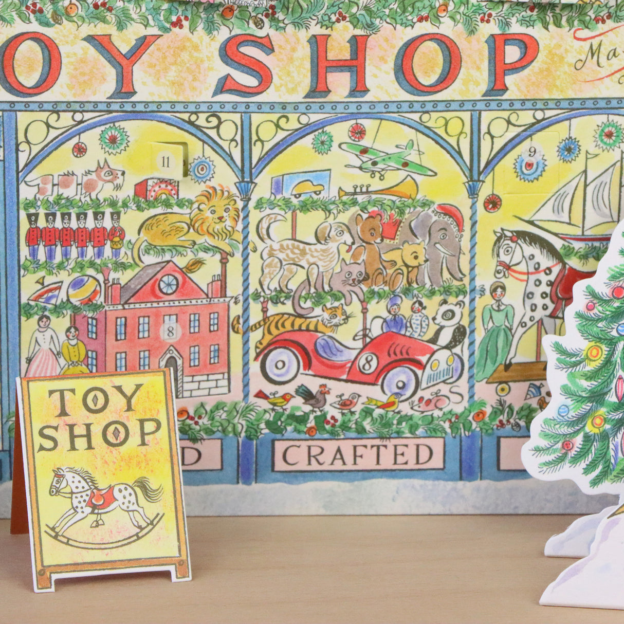 Toy Shop Paper Advent Calendar