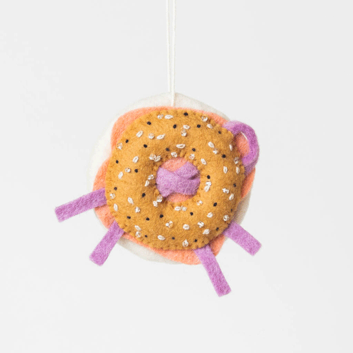 Craftspring Everything Bagel with Lox Ornament - Thumbnail 4