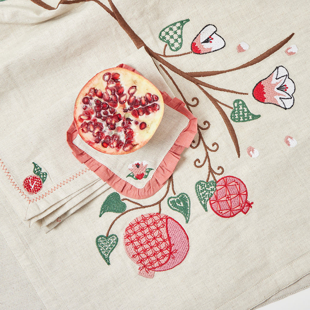 Harvest Linen Cocktail Napkins - Set of 4