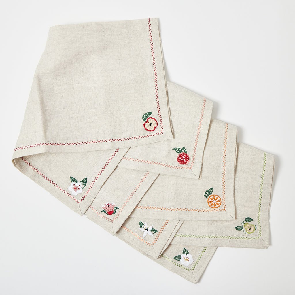 Harvest Linen Napkins - Set of 4