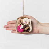 Fan-Fan Donut Box Ornament