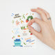 Support local food with playful produce stickers – 10-piece vinyl sheet ideal for market totes, gift wrap, or food-themed gifts.