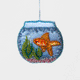Make a splash with our whimsical Fishbowl Beaded Ornament! 🐠✨ This beautifully handcrafted ornament captures the charm of a beloved goldfish swimming peacefully through its miniature underwater world. Featuring a shimmering sequined goldfish, vibrant hand-beaded aquatic plants, and a sparkling fishbowl outlined with delicate glass beads, every detail is carefully stitched by hand to create a dazzling keepsake.