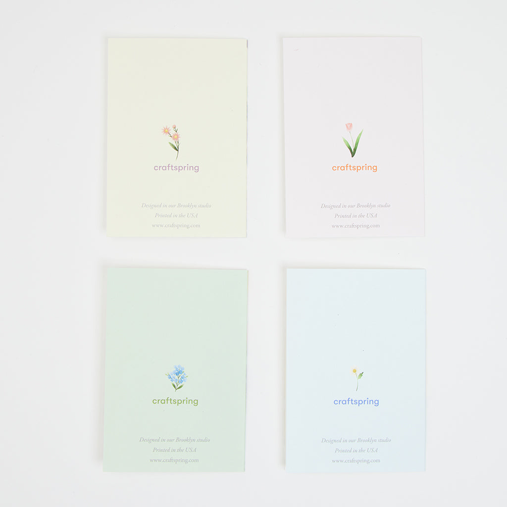 Floral Garden Assorted Greeting Cards - Set of 4