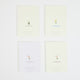 Flower Bouquets Assorted Greeting Cards - Set of 4