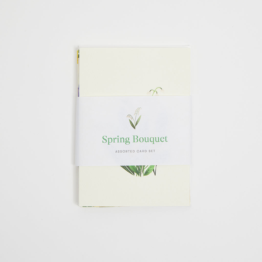 Flower Bouquets Assorted Cards Set of 4