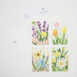 Floral Garden Assorted Greeting Cards - Set of 4