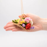 Garden Flower Basket Ornament