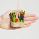 Colorful felt gardening tool bag ornament, perfect spring gift for gardeners and plant lovers