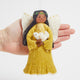 Golden Peace Dove Angel Mini Tree Topper