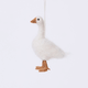 Craftspring’s Goose Ornament rotating to show front, side, and back views — detailed with fluffy feathers and beaded eyes, a keepsake felt ornament to treasure for Christmas and holiday gifting — heirloom-quality decor, ethically crafted by artisans using sustainable wool.