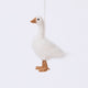 Craftspring’s Goose Ornament — needle felted with fluffy feathers and beaded eyes, this handmade felt goose brings timeless holiday charm — heirloom-quality Christmas ornament, ethically crafted by artisans using sustainable wool.