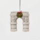  Our Grand Arch Ornament captures that timeless landmark, beautifully adorned with a festive holiday wreath for an extra touch of seasonal cheer.

Carefully handcrafted with embroidered architectural details, sculptural felt columns, delicate bead accents, and a miniature wreath tied with a bright red bow, this ornament celebrates both the elegance of the famous arch and the magic of Christmas in New York. 