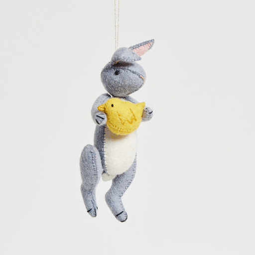 Bundle: Easter Bunny Ornaments - Set of 5