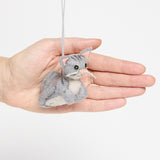 Gray Tabby Cat Ornament