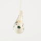 Green Painted Ceramic Bird Ornament