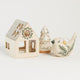 Green Painted Ceramic Bird Ornament