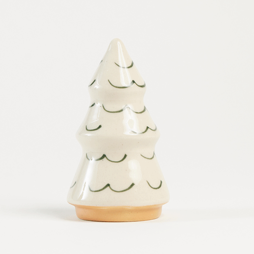 Green Painted Ceramic Christmas Tree