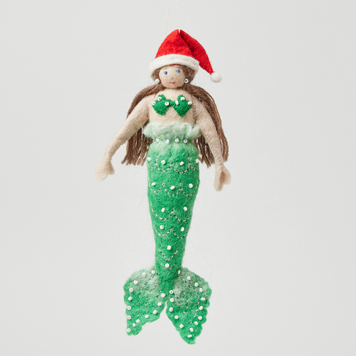 Christmas Mermaid Ornament - Light
