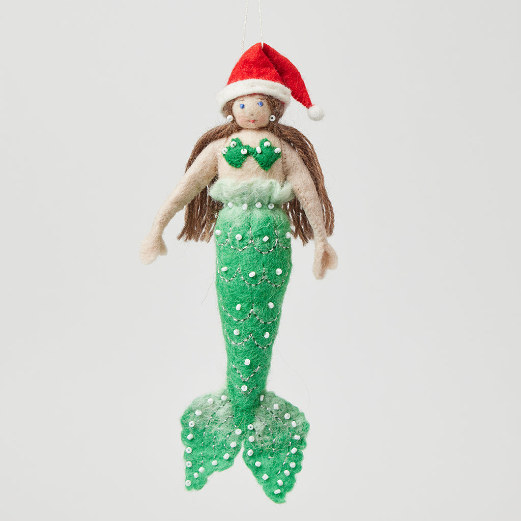 Christmas Mermaid Ornament - Light
