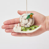 Green Slow Living Snail Ornament