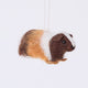 Handmade needle-felted Guinea Pig Ornament from Craftspring, with soft details and tiny paws—adorable Christmas decor, ethically crafted by artisans using sustainable wool.