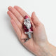 Santa German Glass Clip-On Ornament
