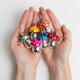 Mushroom German Glass Ornaments - Set of 6