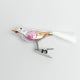 Rose Gold Bird German Glass Clip-On Ornament