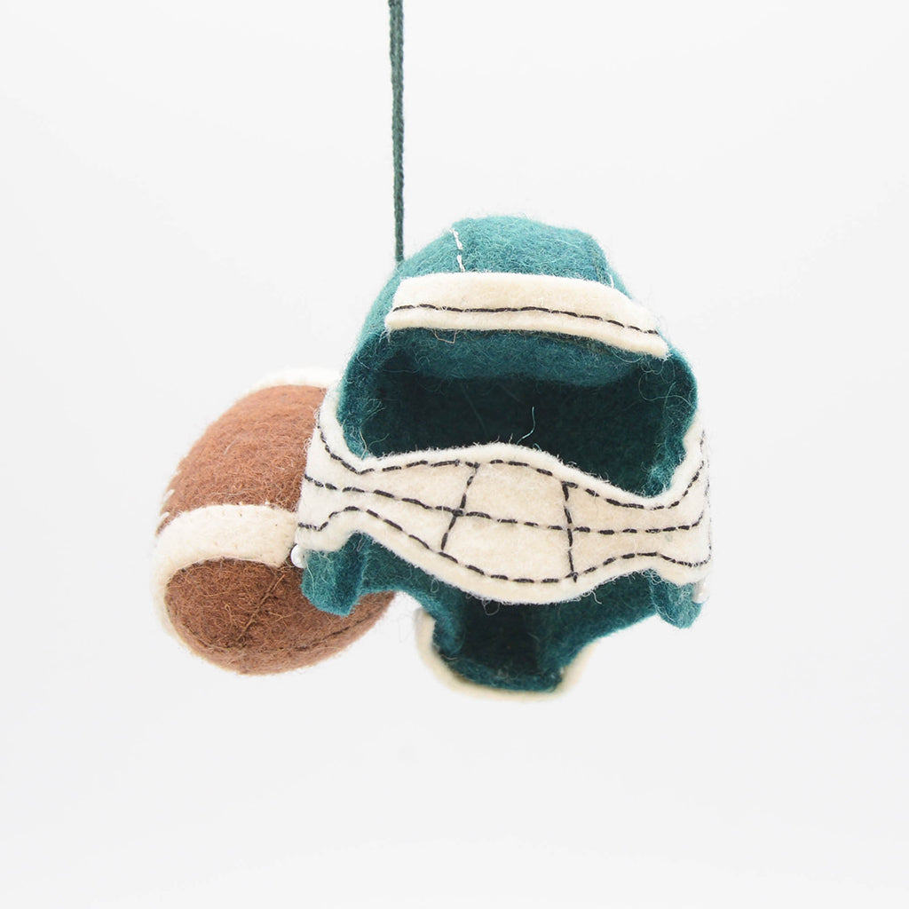 felt football helmet Football Helmet Ornament – Felt Sports Holiday Décor