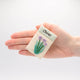 Handmade herb seed packet ornaments in felt—basil, chives, and rosemary with growing instructions