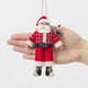 Hipster Santa Ornament