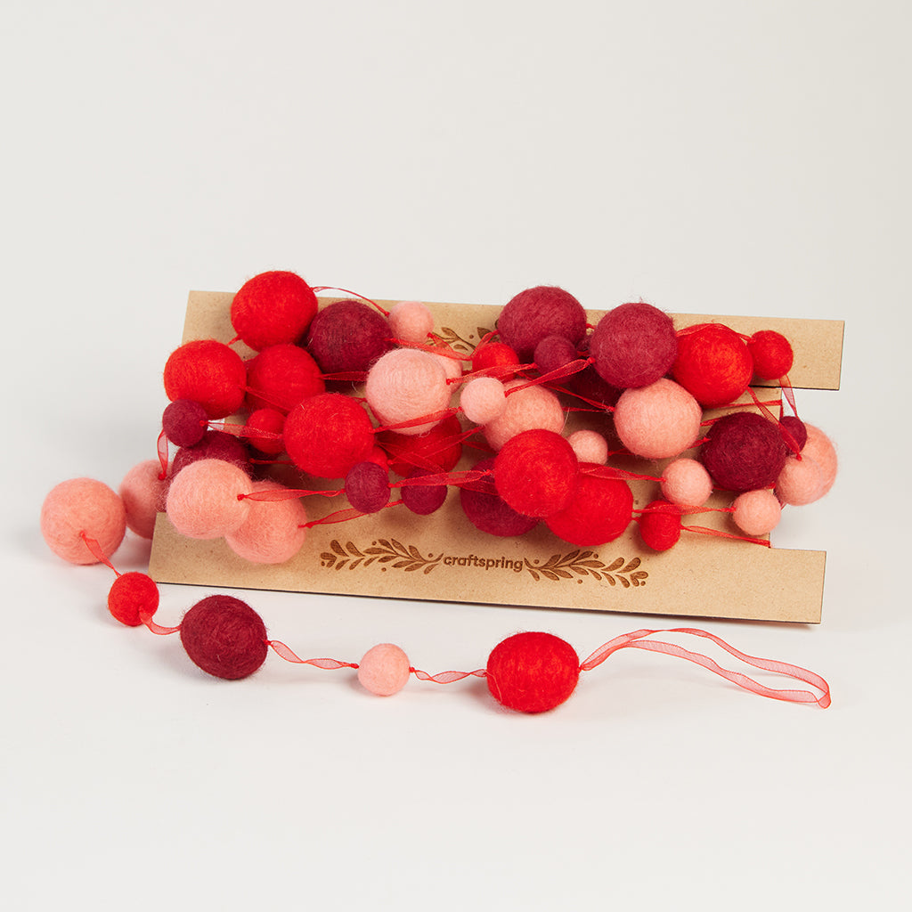 Holiday Brights Red Ball Garland