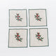 Natural Holly Cocktail Napkins - Set of 4