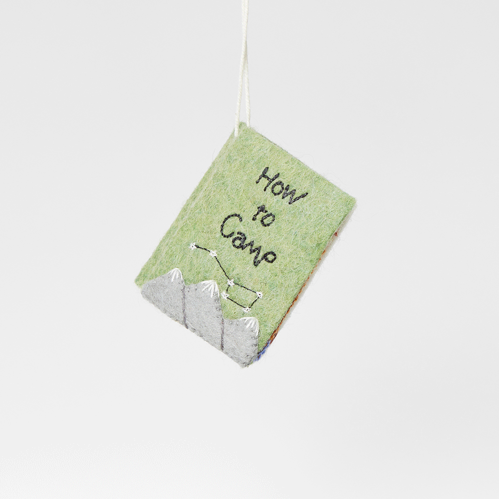 How To Camp Book Ornament