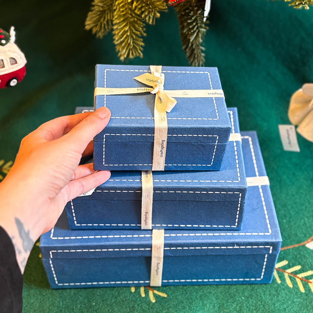 手品 Blue ribbon 2個 Craftspring Gift Boxes – Elegant Reusable Gift Packaging