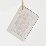 Jack Card Ornament - Pewter