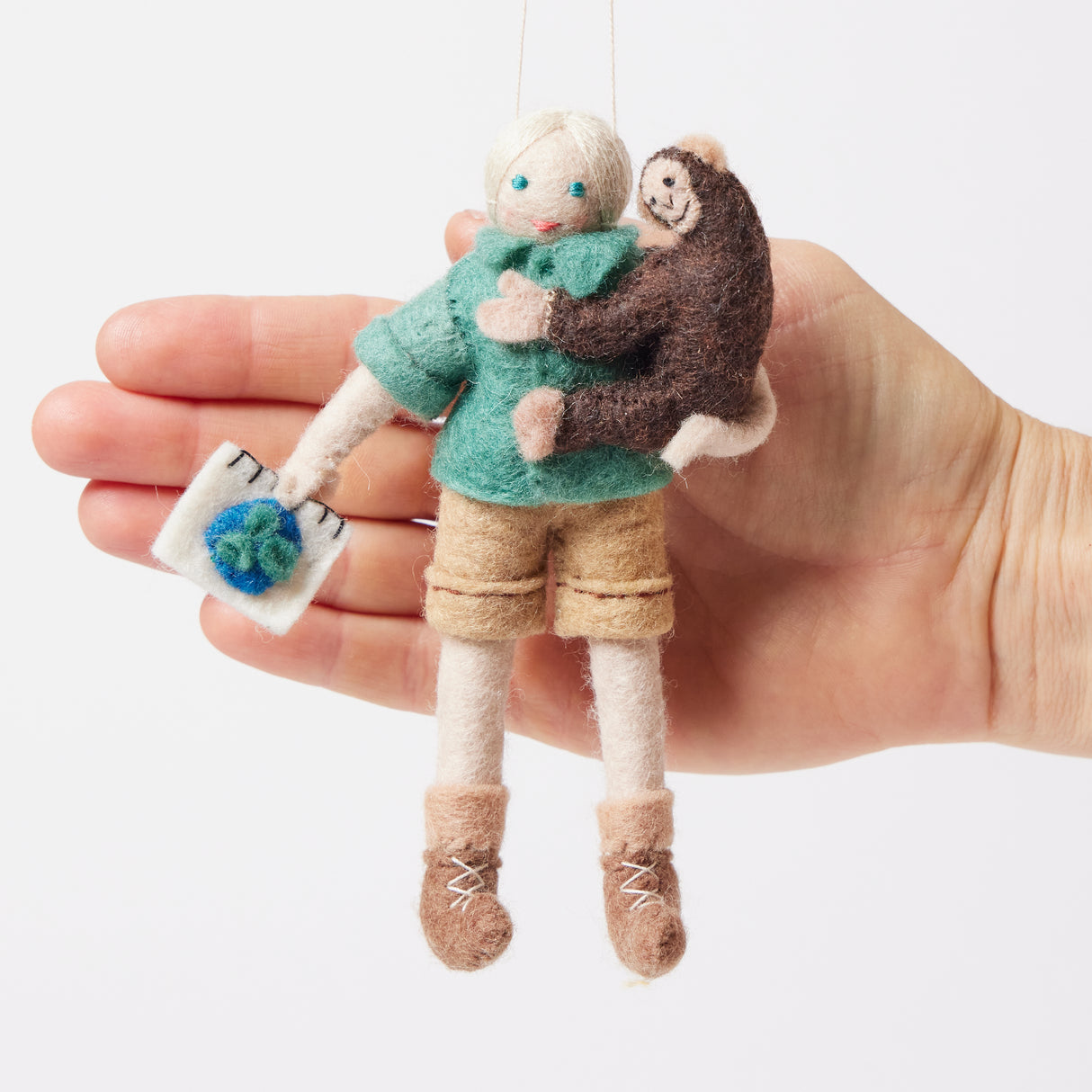 Jane Goodall with Field Notebook Ornament