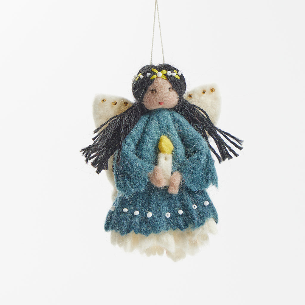 Little Lantern Solstice Angel Ornament