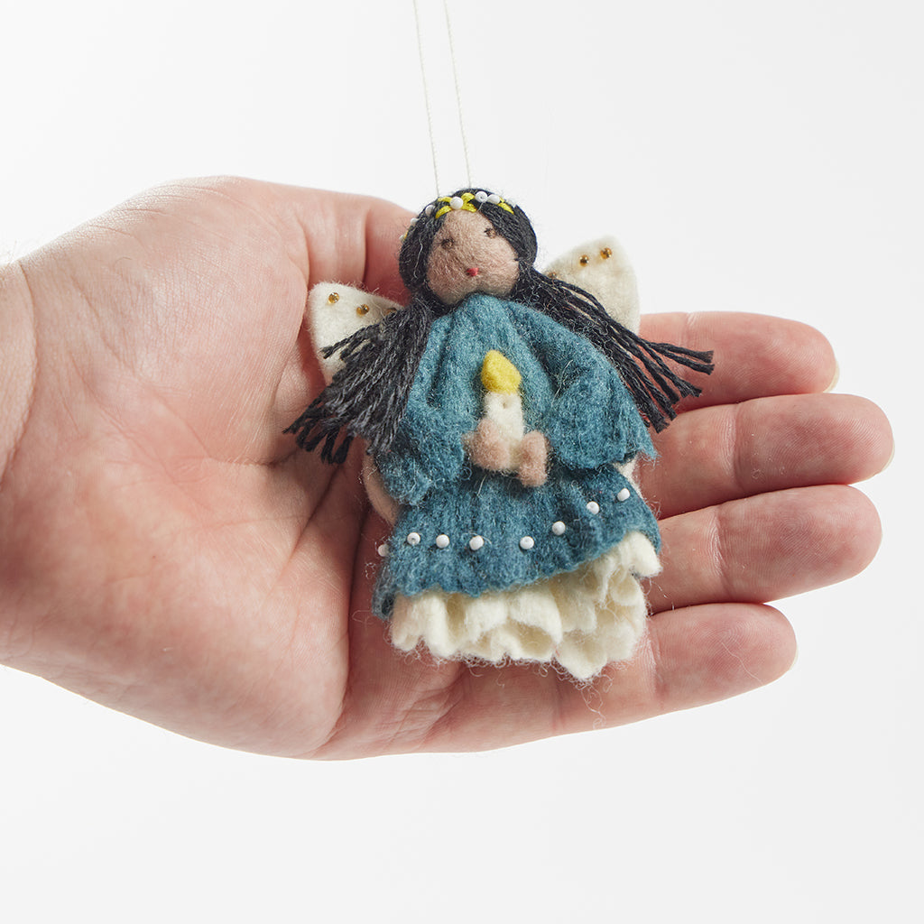 Little Lantern Solstice Angel Ornament