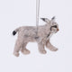 Handmade felt Lynx ornament from Craftspring, needle-felted with a beautifully detailed face, realistic whiskers, and signature ear tufts — heirloom-quality Christmas decor, ethically crafted by artisans using sustainable wool.