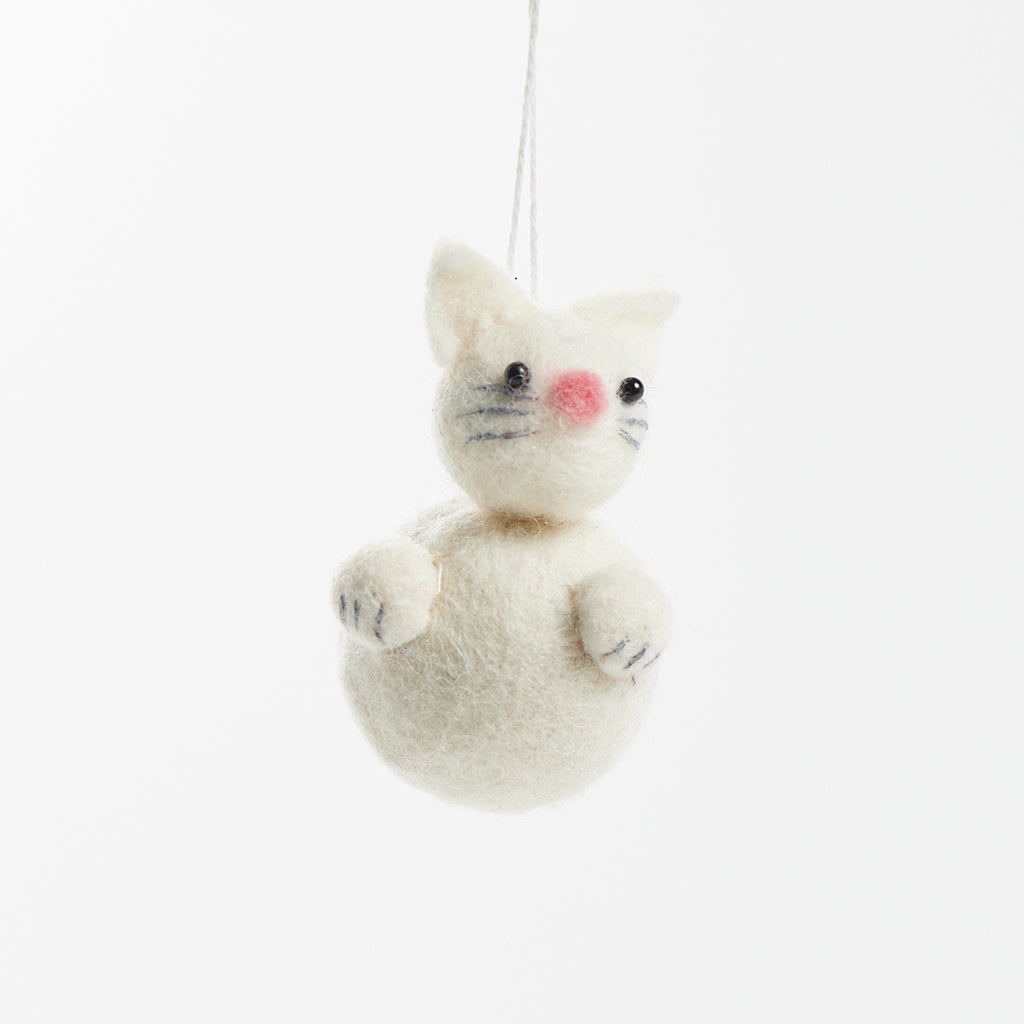 Little Cat with Paws Ornament