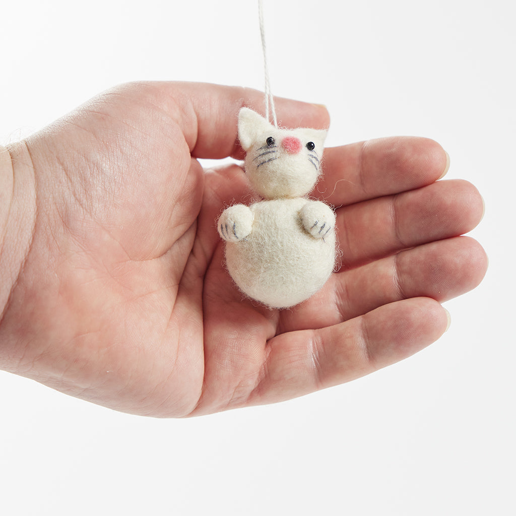 Little Cat with Paws Ornament