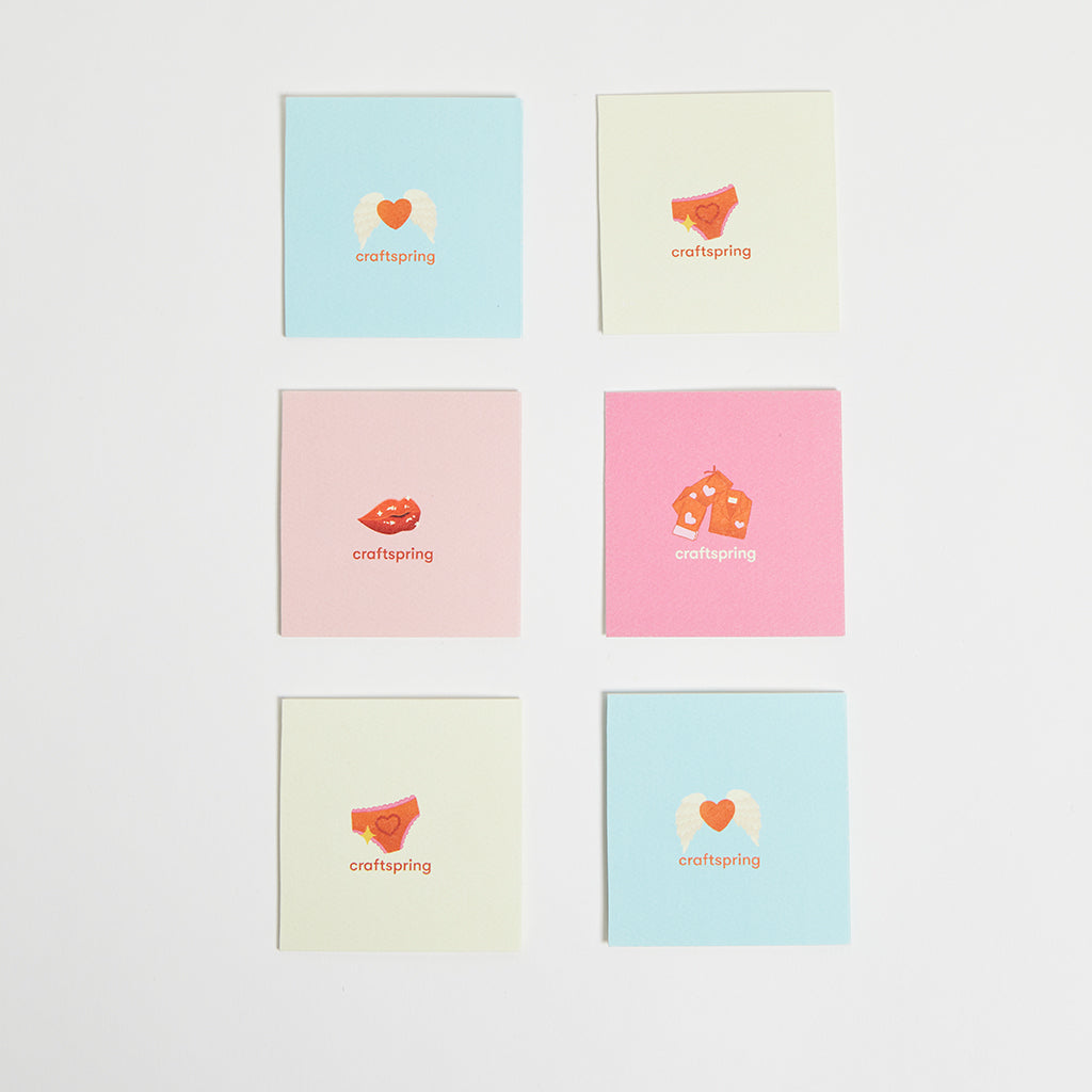 Love Is In The Air Mini Valentine's Cards - Set of 6