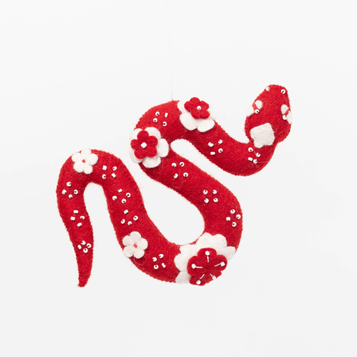 Chinese Red Snake Ornament
