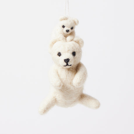 Playful Polar Bears Ornament