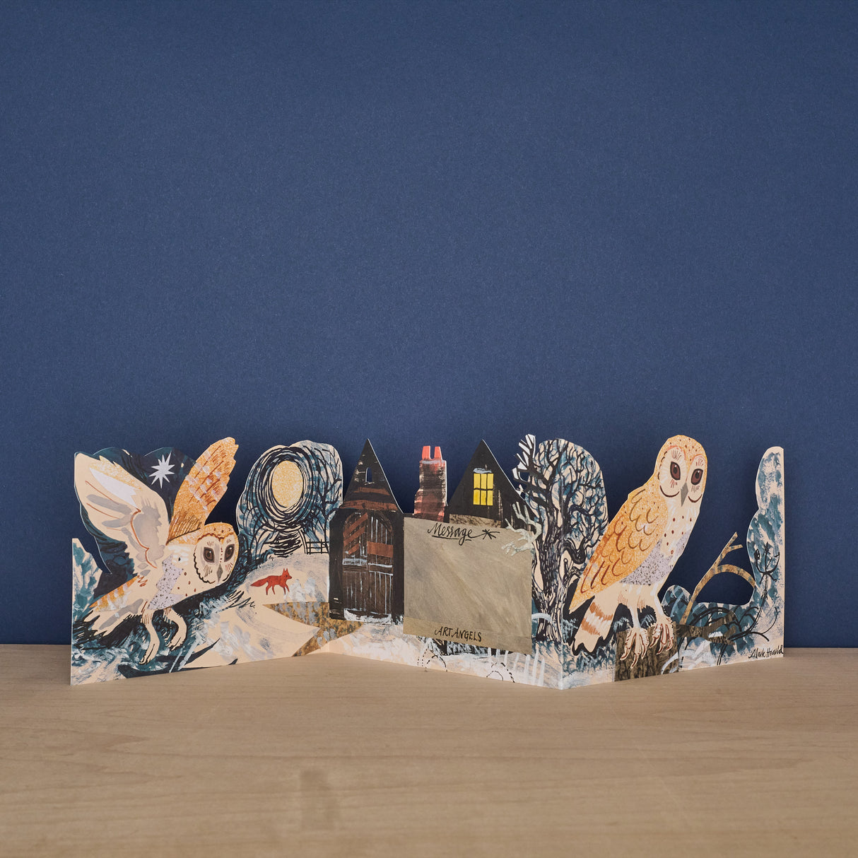 Silent Flight Tri-Fold Greeting Card